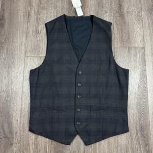 BANANA REPUBLIC Men's Gray Five-Button Vest Waistcoat Size 40